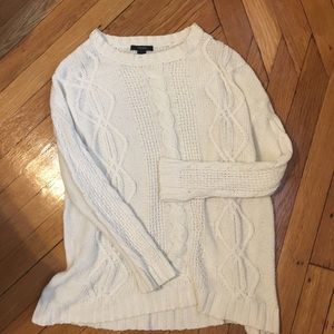 Forever 21 Sweaters - Oversized White Cable-Knit Sweater ๐ Forever 21 Sweaters - Oversized White Cable-Knit Sweater ๐